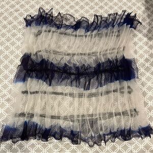 Organza ruffle